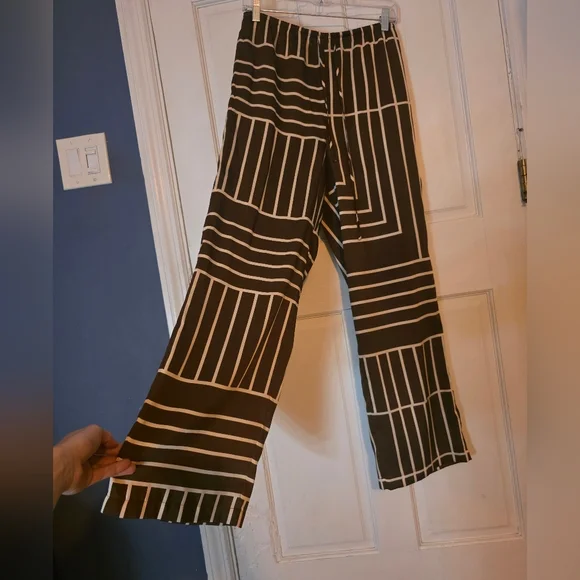 Rails Matching Set Elias Top Damani Pant Brown Line Art Size Small - Picture 15 of 16